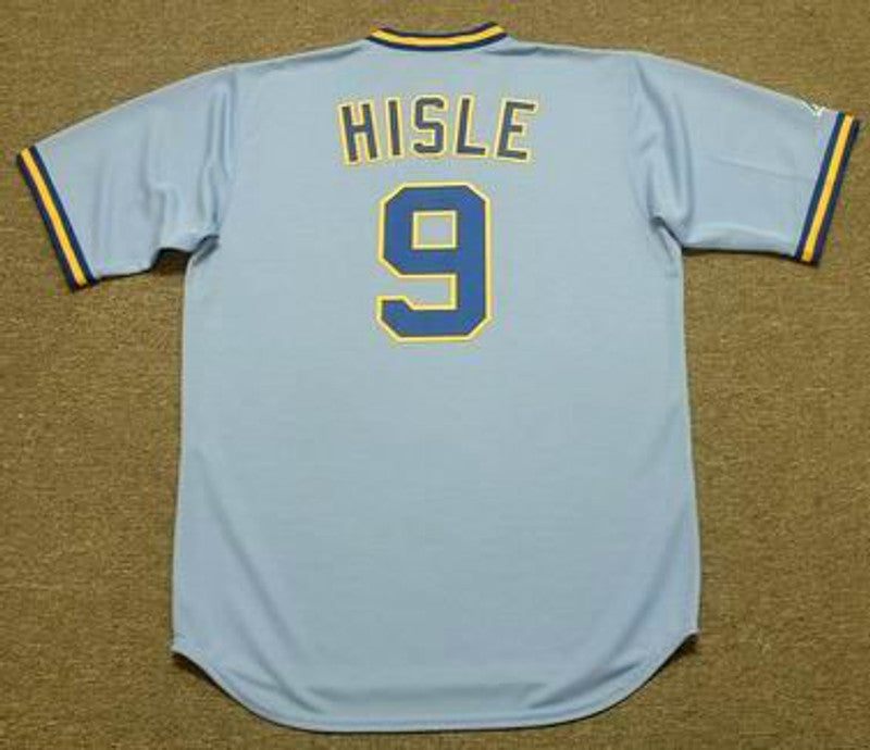 Milwaukee Brewers Larry Hisle Cooperstown MLB jersey front view