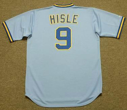Milwaukee Brewers Larry Hisle Cooperstown MLB jersey front view