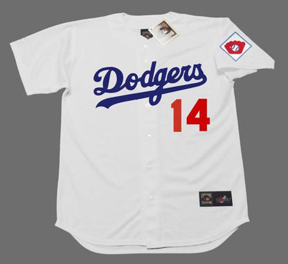 Gil Hodges Brooklyn Dodgers 1951 Home Baseball Throwback Baseball Jersey jersey front view
