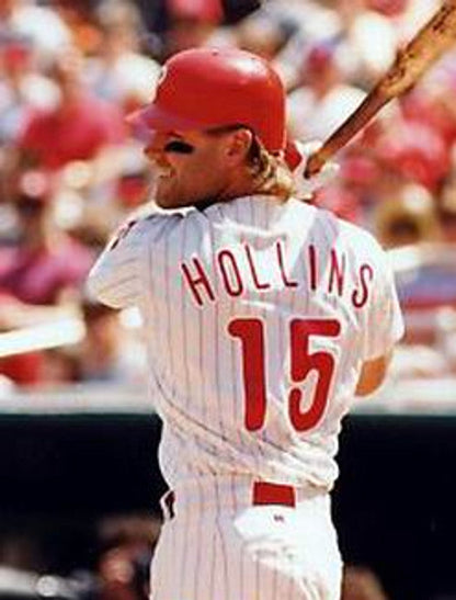 Philadelphia Phillies Dave Hollins MLB jersey front view