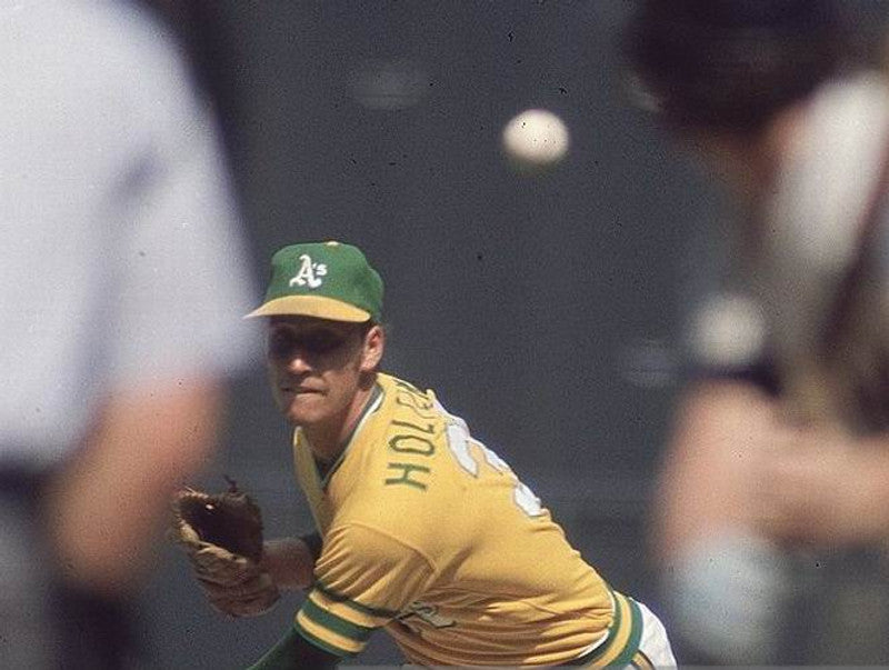 Oakland Athletics Ken Holtzman Cooperstown MLB jersey front view