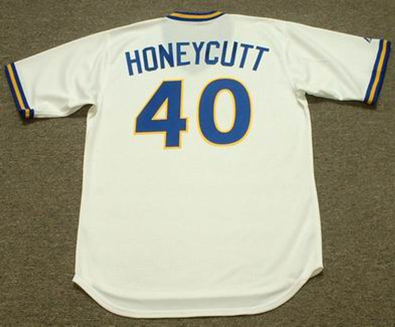 Seattle Mariners Rick Honeycutt Cooperstown MLB jersey front view