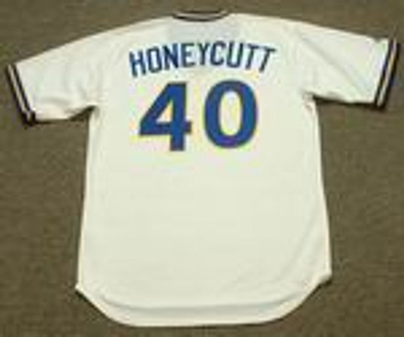 Seattle Mariners Rick Honeycutt Cooperstown MLB jersey front view