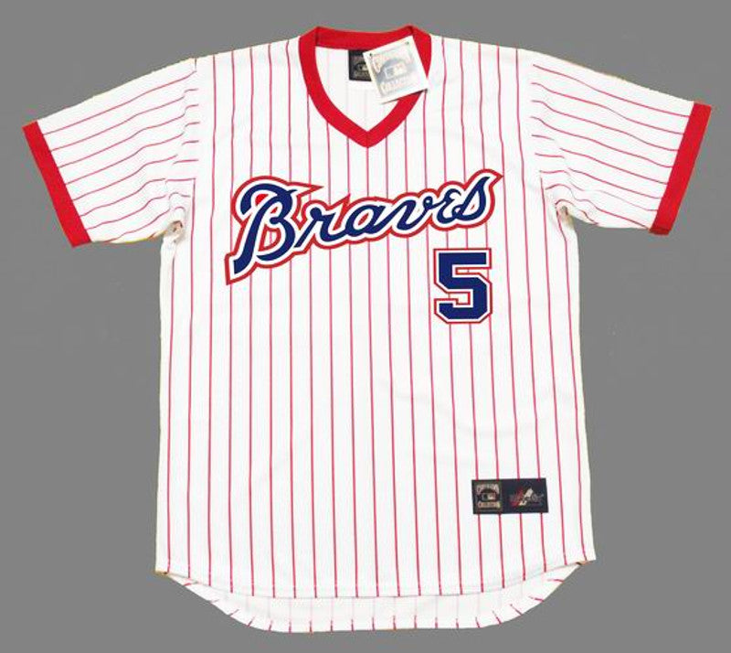 Atlanta Braves Bob Horner Cooperstown MLB jersey front view