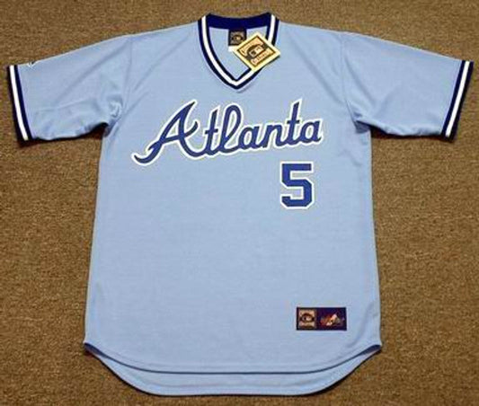 Atlanta Braves Bob Horner Cooperstown MLB jersey front view