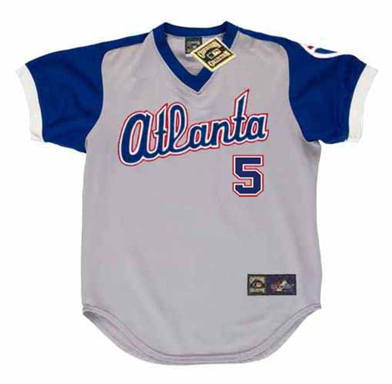 Atlanta Braves Bob Horner MLB jersey front view