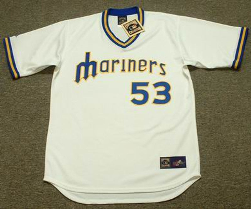 Seattle Mariners Willie Horton Cooperstown MLB jersey front view