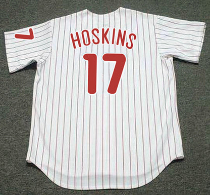 Philadelphia Phillies Rhys Hoskins MLB jersey front view
