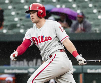 Philadelphia Phillies Rhys Hoskins MLB jersey front view