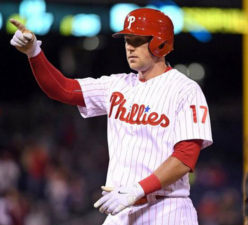 Philadelphia Phillies Rhys Hoskins MLB jersey front view
