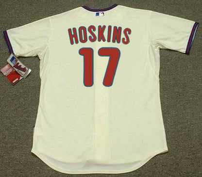Philadelphia Phillies Rhys Hoskins Cool Base MLB jersey front view