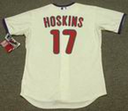 Philadelphia Phillies Rhys Hoskins Cool Base MLB jersey front view