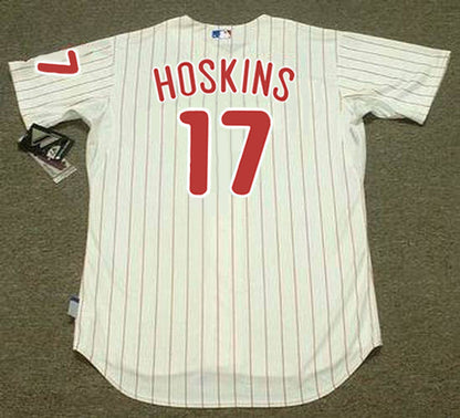 Philadelphia Phillies Rhys Hoskins Cool Base MLB jersey front view