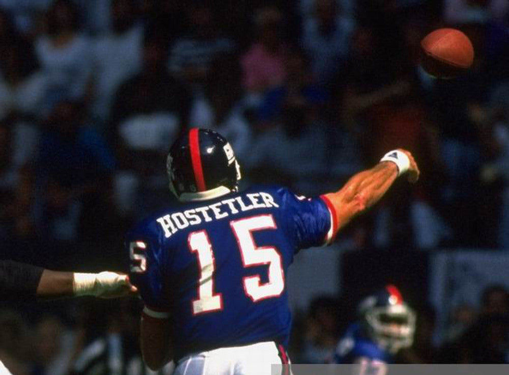 New York Giants Jeff Hostetler NFL jersey front view