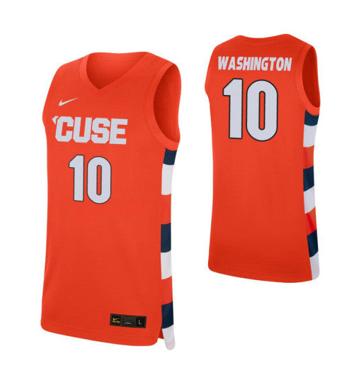 Syracuse Howard Washington Syracuse Howard Washington Jersey #10 Orange stitched throwback college basketball jersey