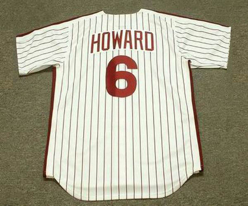 Philadelphia Phillies Ryan Howard 1980s Cooperstown MLB jersey front view