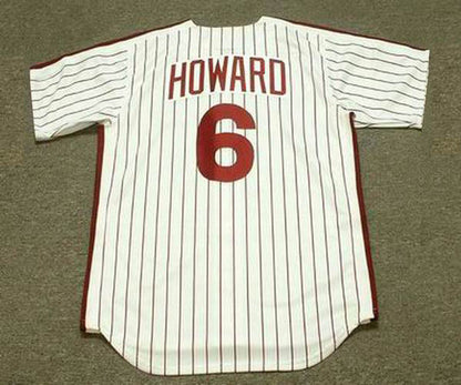 Philadelphia Phillies Ryan Howard 1980s Cooperstown MLB jersey front view