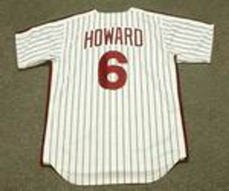 Philadelphia Phillies Ryan Howard 1980s Cooperstown MLB jersey front view