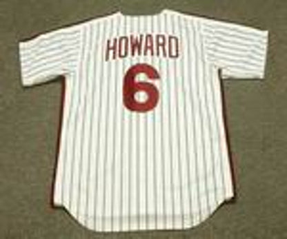 Philadelphia Phillies Ryan Howard 1980s Cooperstown MLB jersey front view