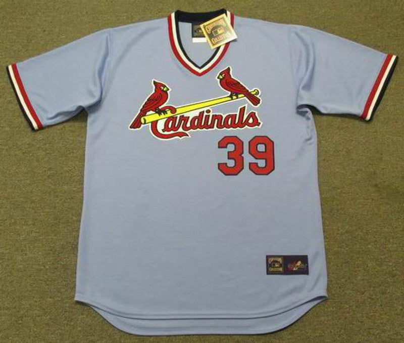 Al Hrabosky St Louis Cardinals 1975 Cooperstown Away Baseball Stitched Jersey jersey front view