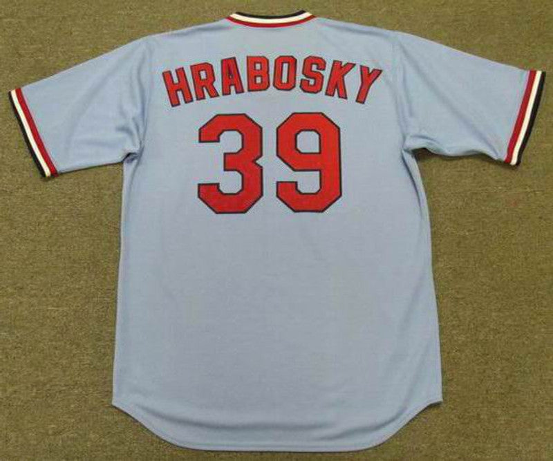 Al Hrabosky St Louis Cardinals 1975 Cooperstown Away Baseball Stitched Jersey jersey front view
