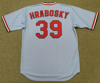 Al Hrabosky St Louis Cardinals 1975 Cooperstown Away Baseball Stitched Jersey jersey front view