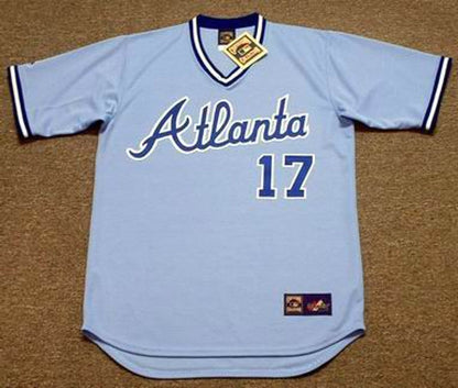 Atlanta Braves Glenn Hubbard Cooperstown MLB jersey front view