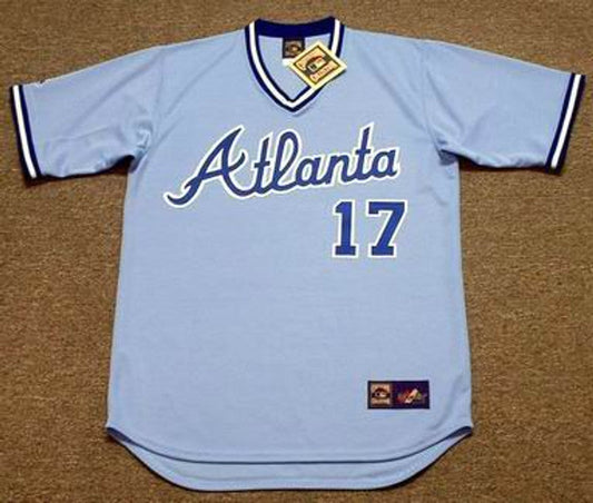 Atlanta Braves Glenn Hubbard Cooperstown MLB jersey front view