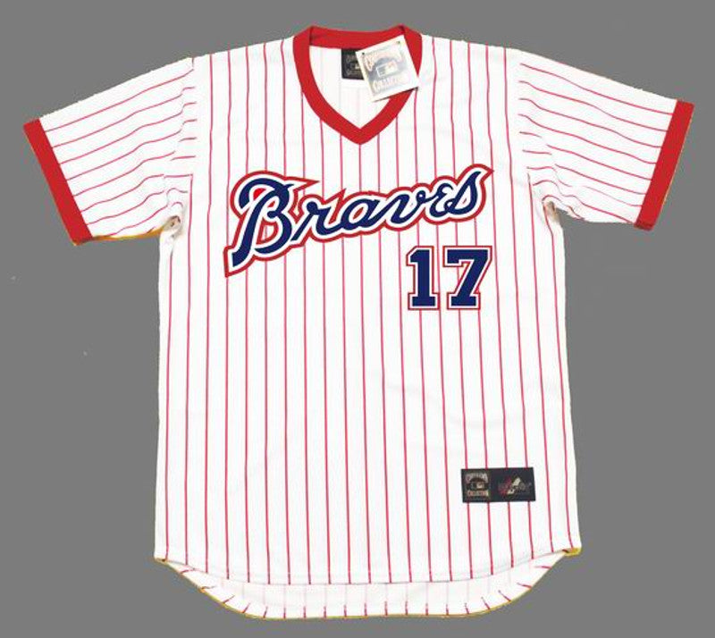 Atlanta Braves Glenn Hubbard Cooperstown MLB jersey front view