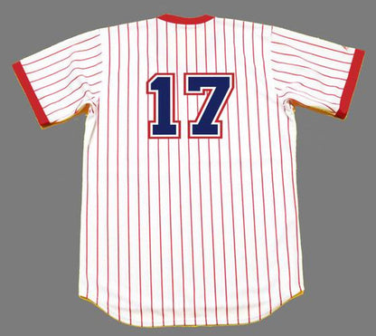 Atlanta Braves Glenn Hubbard Cooperstown MLB jersey front view
