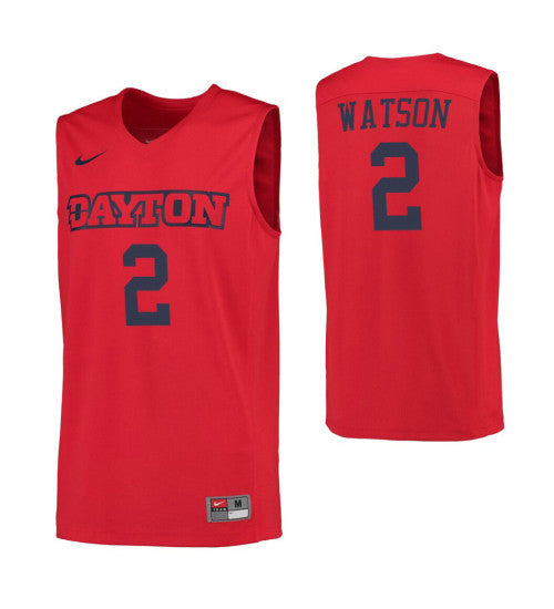 Dayton Flyers 2 Ibi Watson College Basketball Jersey Red | Stitched Jersey RTJS 4885