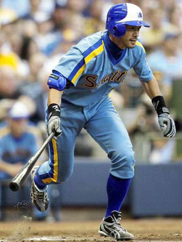 Seattle Mariners 1980s Cooperstown Name Number MLB jersey front view