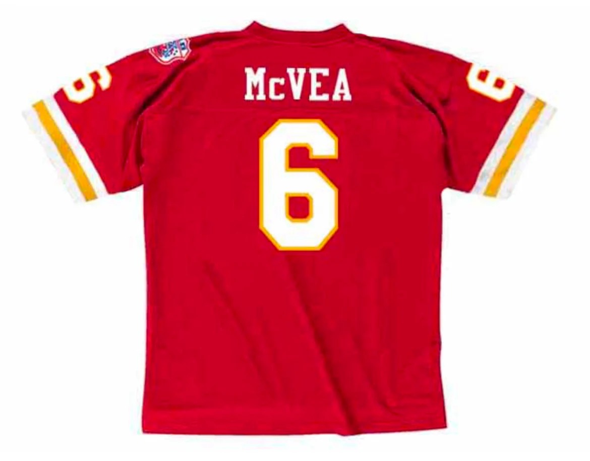Kansas City Chiefs Warren Mcvea NFL jersey front view
