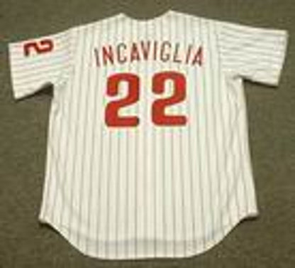 Philadelphia Phillies Pete Incaviglia MLB jersey front view