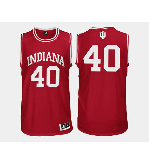 Indiana Hoosiers 40 Cody Zeller Red Road College Basketball Jersey stitched retro jersey
