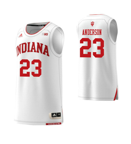 Indiana Hoosiers 23 Damezi Anderson College Basketball Jersey White | Stitched Jersey RTJS 4117