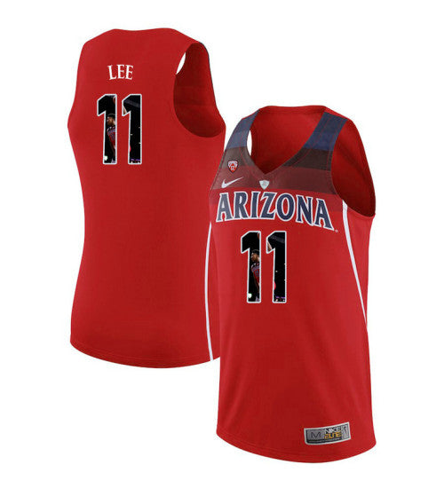 Arizona Wildcats 11 Ira Lee College Basketball Jersey Red 229 stitched basketball jersey for game day fanwear
