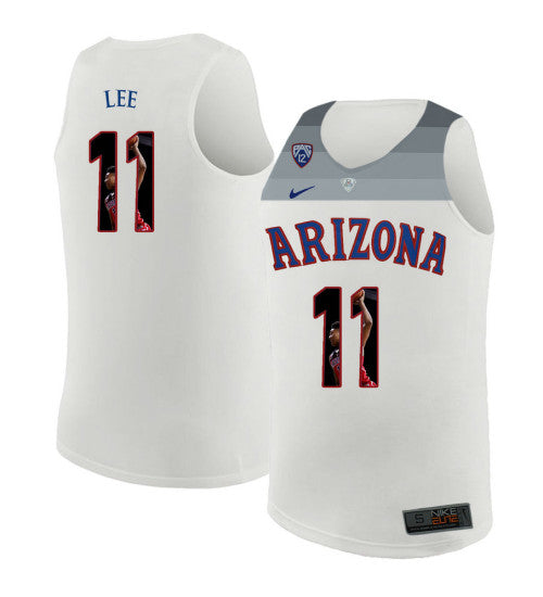 Arizona Wildcats 11 Ira Lee College Basketball Jersey White 6134 | Stitched Jersey RTJS 5614