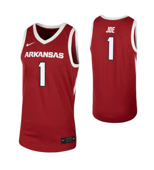 Isaiah Joe College Basketball Jersey Cardinal Arkansas Razorbacks | Stitched Jersey RTJS 4032