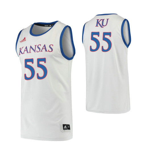 Kansas Jayhawks 55 Issac Mcbride Gray College Basketball Jersey stitched retro jersey