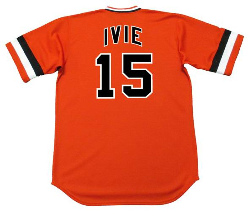 San Francisco Giants Mike Ivie Cooperstown MLB jersey front view