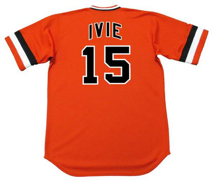 San Francisco Giants Mike Ivie Cooperstown MLB jersey front view