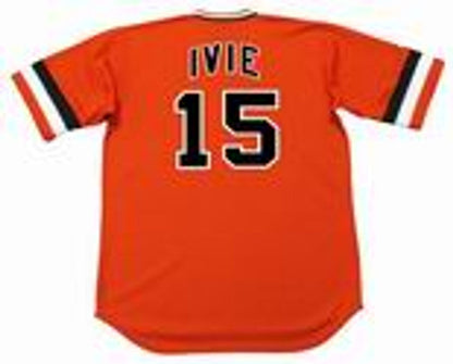San Francisco Giants Mike Ivie Cooperstown MLB jersey front view