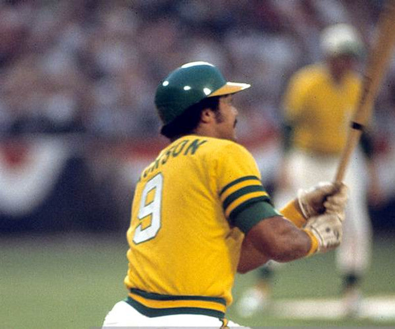 Oakland Athletics Reggie Jackson Cooperstown MLB jersey front view