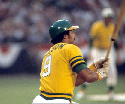Oakland Athletics Reggie Jackson Cooperstown MLB jersey front view
