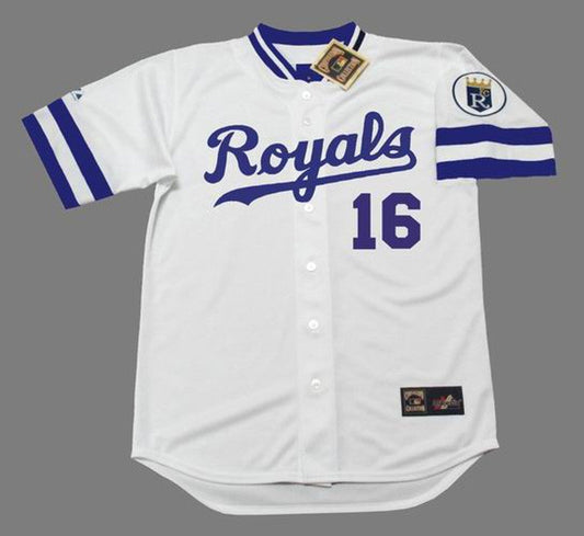 BJ KCR 1989 Home Baseball Throwback Stitched Jersey, Vintage Baseball Jersey, Retro Sewn Jersey