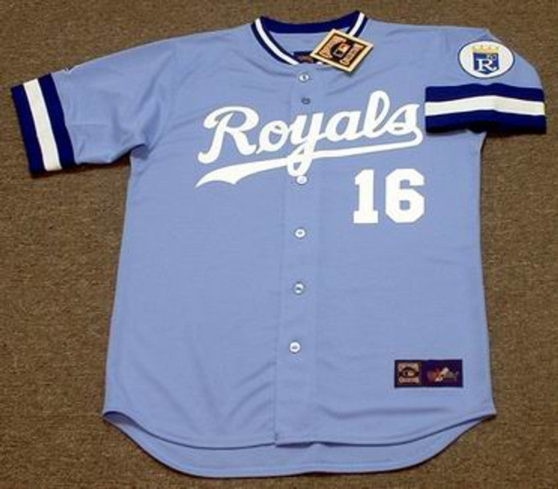 BJ KCR 1989 Away Baseball Throwback Stitched Jersey, Vintage Baseball Jersey, Retro Sewn Jersey