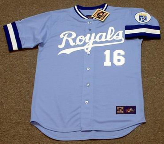 BJ KCR 1989 Away Baseball Throwback Stitched Jersey, Vintage Baseball Jersey, Retro Sewn Jersey