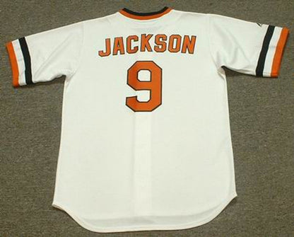 Baltimore Orioles Reggie Jackson Cooperstown MLB jersey front view