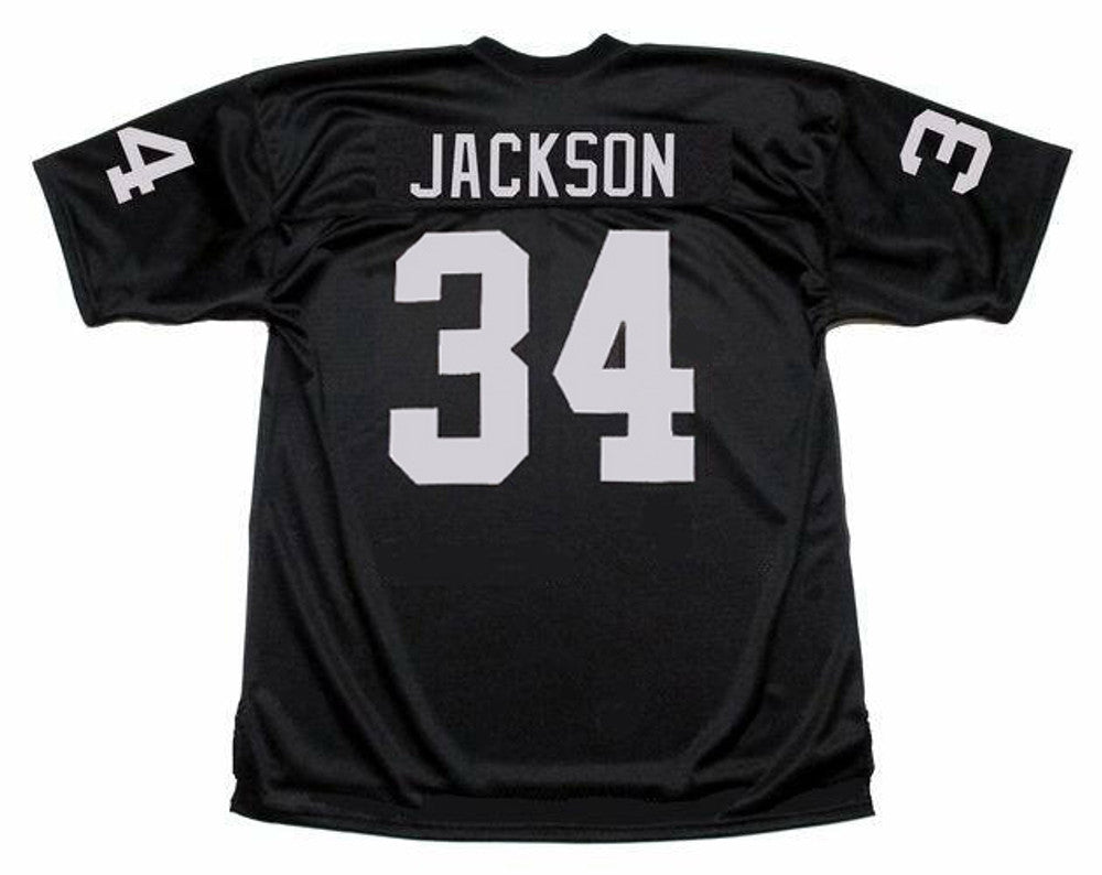Bo Jackson Los Angeles Raiders 1987 Home Throwback Nfl Football Jersey jersey front view